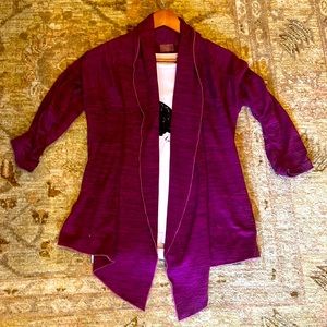 Athleta purple sweater shawl GUC Size S